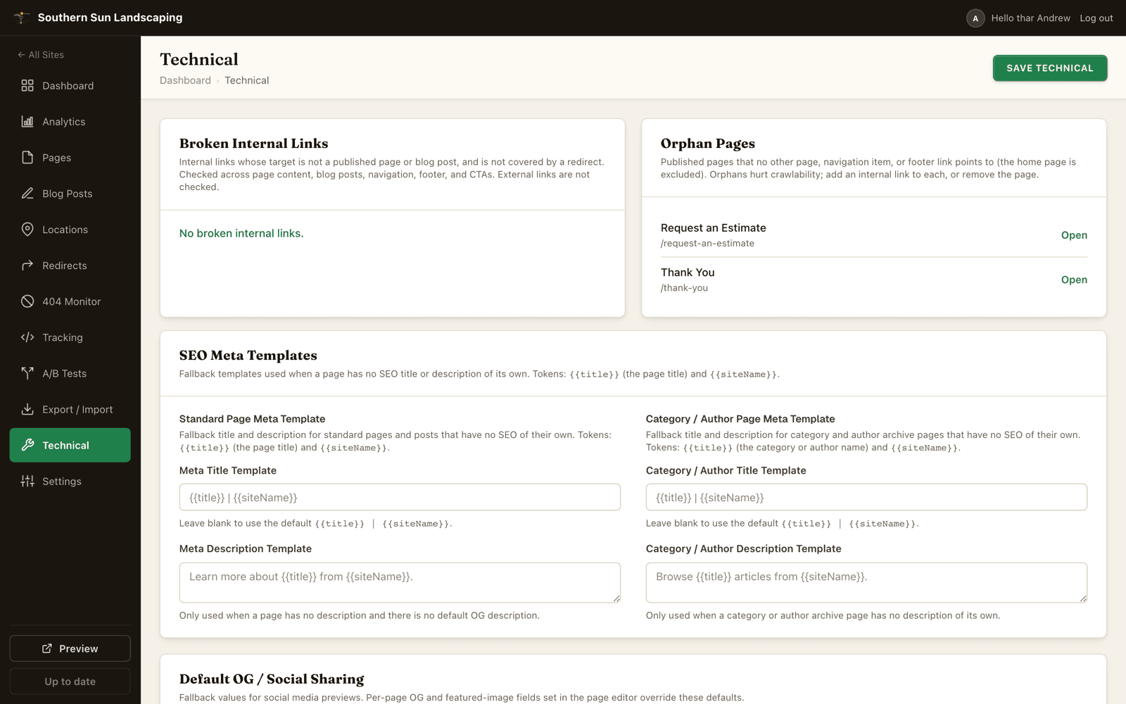 SEO that's built in, in Seedly Sites